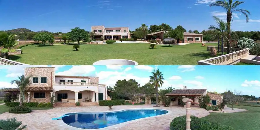 Finished Project New Construction Mallorca Finca with pool