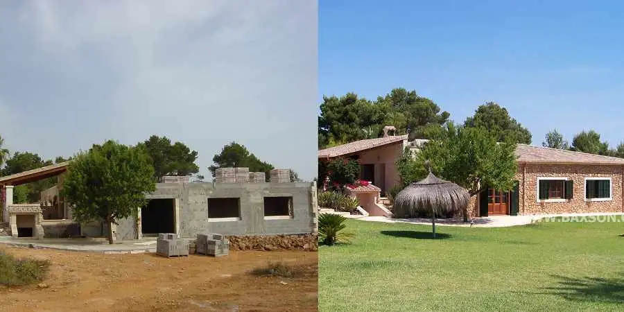 Finished Project New Construction Mallorca Finca with pool 