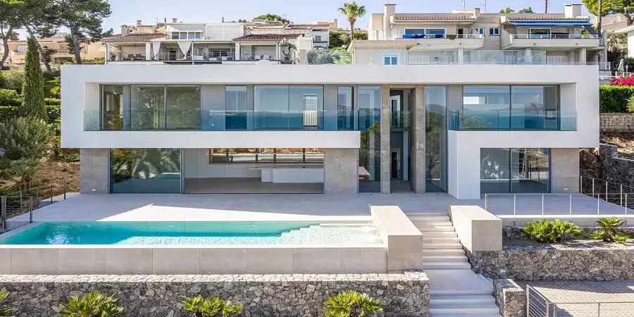 Impressive modern style house with views over the bay of Alcudia 