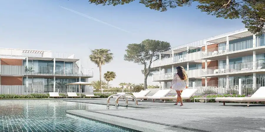 New build modern apartment in Cala Egos beside the beach