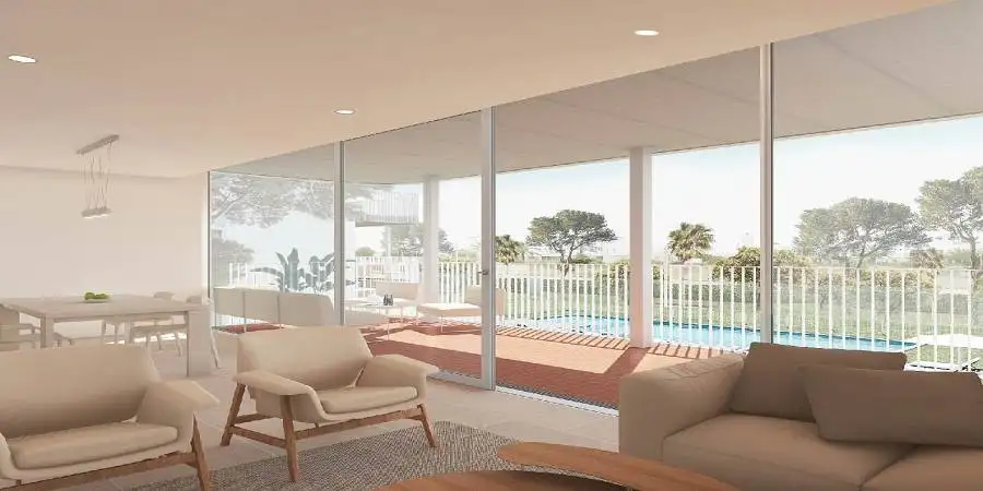 New build modern apartment in Cala Egos beside the beach 