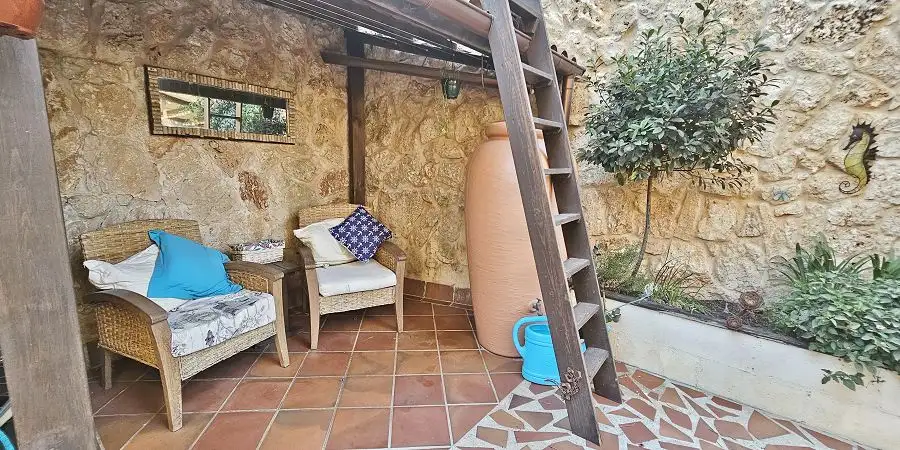 Semi-detached three bedroom town house with garage in Cala Figuera 