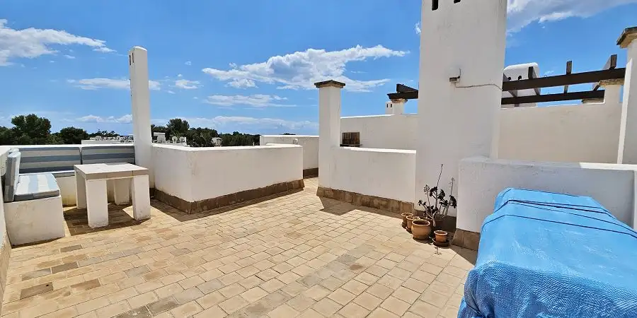 Penthouse with seaview  from private rooftop terrace southeast Majorca 