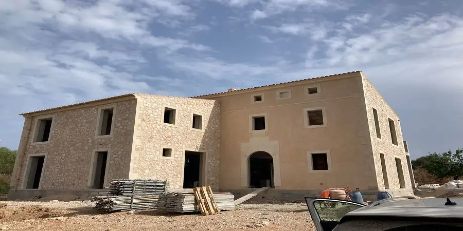 Unique project, luxury villa, under construction with a pool 23 m, Cas Concos, Majorca