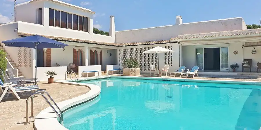 Cala Dor old town villa with two pools and sea views 