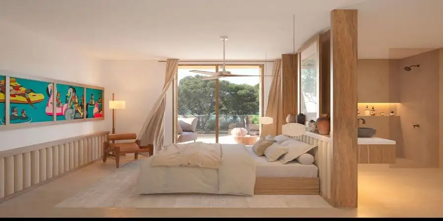 Old town Cala dOr plot of 615 m2 with building permit pool and sea view 