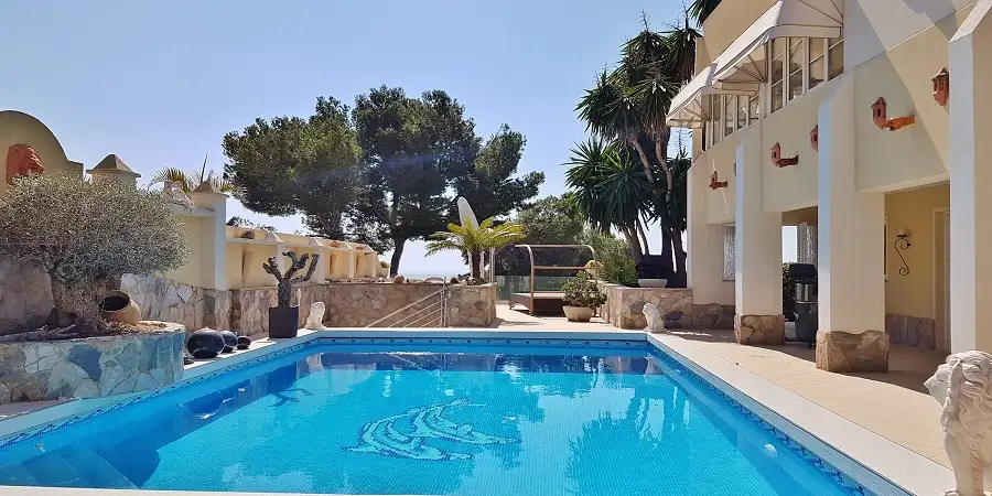 Luxury villa in the Calvia Portals Costa den Blanes with panoramic views. 