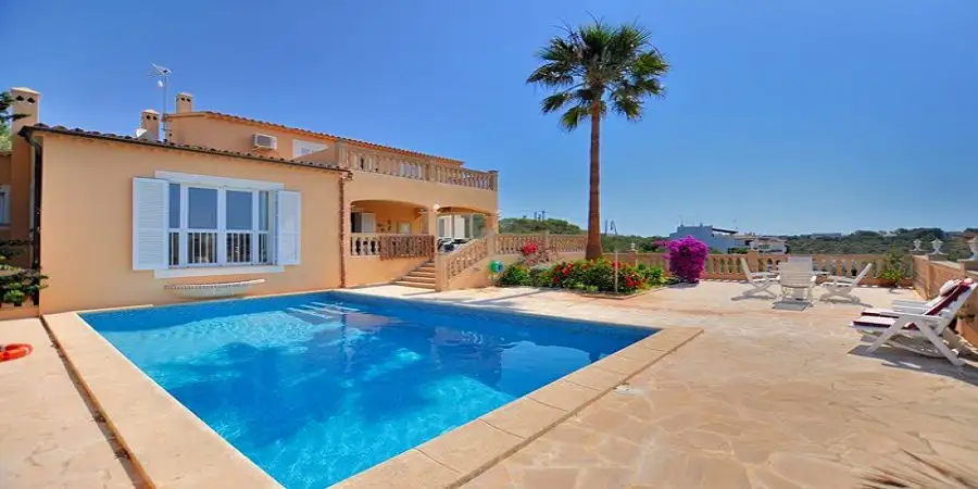 Villa with sea and marina view in Portopetro with Pool, Majorca 