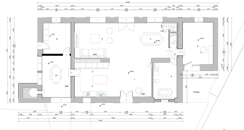 Finca refurbing project with building permit Es Carritxo near Cas Concos 