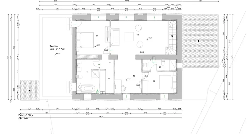 Finca refurbing project with building permit Es Carritxo near Cas Concos 