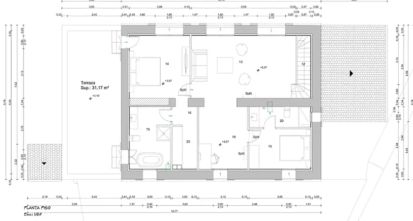 Finca refurbing project with building permit Es Carritxo near Cas Concos 